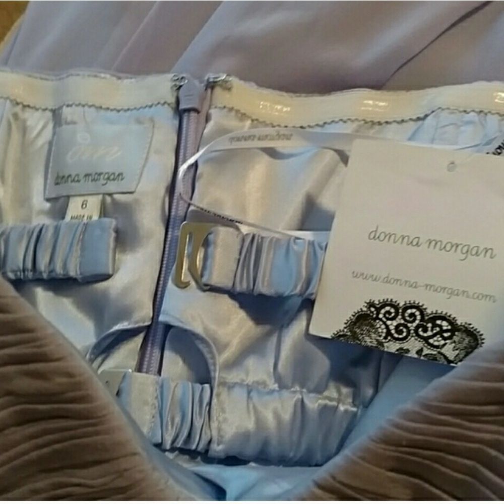 Donna Morgan Sarah Strapless Ruched Chiffon - Picture 5 of 5